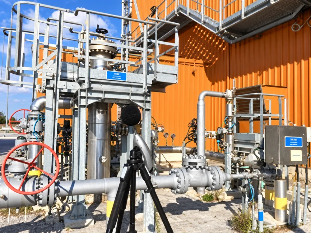 Rilievo fonometrico presso un impianto industriale
